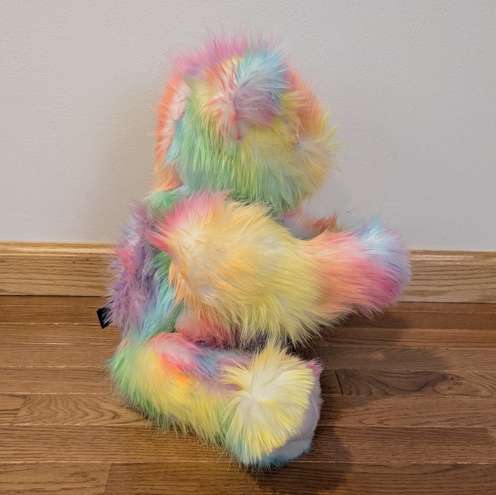 Vermont Teddy Bear True Colors United Rainbow Plush Stuffed Cyndi Lauper Bear - Picture 2 of 16